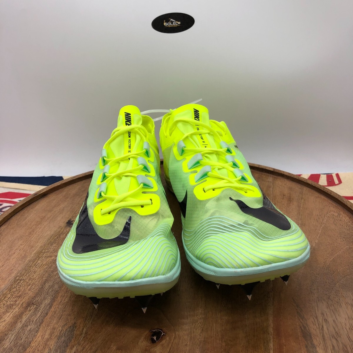Nike Men Zoom Victory 5 XC Track & Field Distance Spike Volt Size