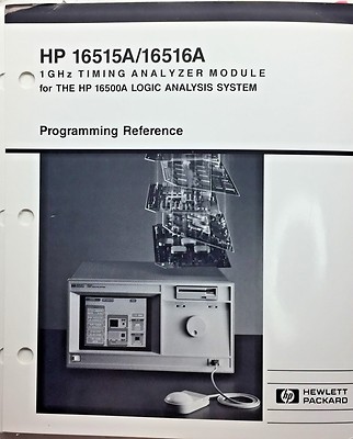 HP 16515A/16516A Timing Analyzer Module Programming Reference P/N 16515-90907