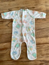 VTG Dreamland Terry Baby Sleeper Size L 16-19lbs White Animal Print