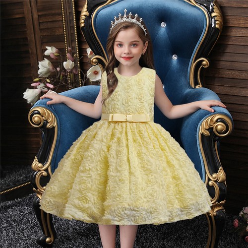 Flower Kids Girls Tutu Dress Princess Wedding Pageant Birthday Christmas Dresses - Picture 32 of 38