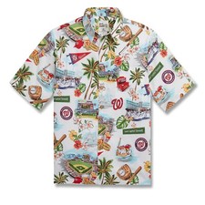 Reyn Spooner Men's Washington Nationals MLB Baseball Classic Fit Hawaiian Shirt