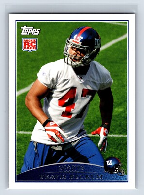 Travis Beckum 2009 Topps #387 Badgers New York Giants Rookie RC