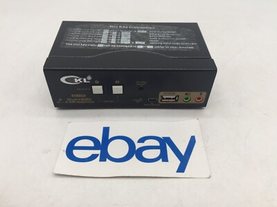 CKL 2 Port 4K HDMI Dual Monitor KVM Switch FREE S/H