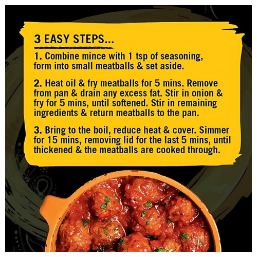 4X Schwartz Meatballs In Tomato Sauce Recipe Mix, Authentic