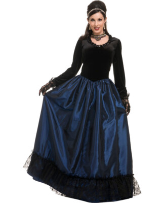 dark blue funeral dress Adult Womens Victorian Era Lady Princess Costume Jessie Dress in Bloom meta-related-collection-mandira-wirk The midi length adds Color:Watermelon