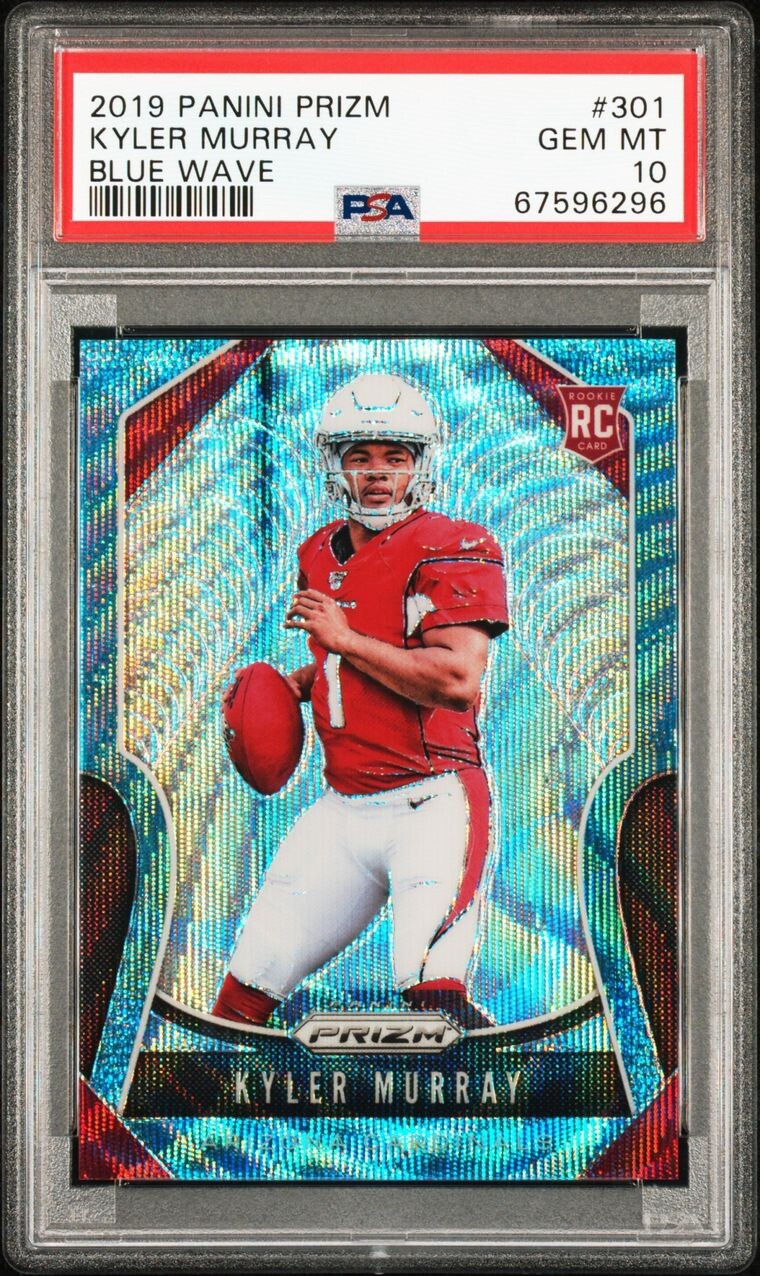 2019 Kyler Murray Rookie Panini Prizm Blue Wave /199 RC PSA 10! Cardinals