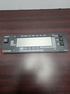 Simplex 1403-9110 Time Recorder LCD Display Screen Control Keypad PCB 605-218A