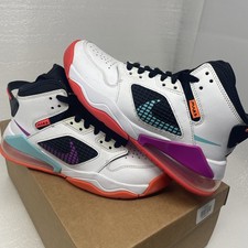 Jordan Mars 270 White Hyper Violet Total Orange Kids 4.5Y BQ6508-102