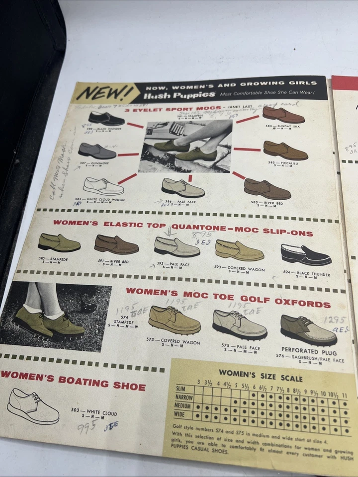 1961 Sapatos Hush Puppies Basset Hound Estampa Catálogo Vintage Masculino Anúncio Wolverine - Imagem 3 de 4