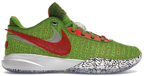 Nike Lebron XX 20 'Stocking Stuffer' Green Sneakers, Size 6Y / 7.5