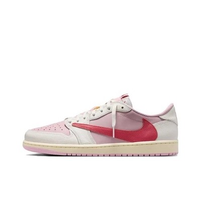 Jordan 1 Retro Low OG SP Travis Scott Sail Tropical Pink IQ7604-101 Men Size...