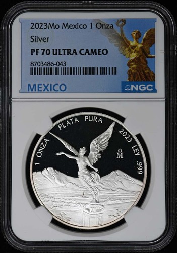 2023Mo Mexico Silver 1 Onza NGC PR70DCAM