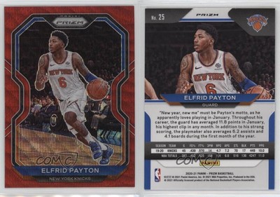2020-21 Panini Prizm Ruby Wave Prizm Elfrid Payton #25