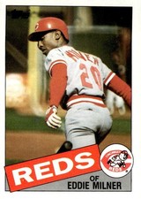 1985 Topps #198 Eddie Milner Cincinnati Reds