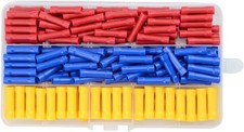 200PCS Butt Splice Crimp Connectors Insulated Electrical Straight Wire Terminal