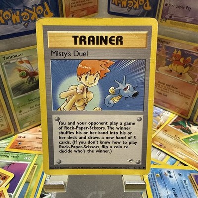 Misty's Duel 1. Edition Gym Heroes 123/132 Common Pokemon Karte
