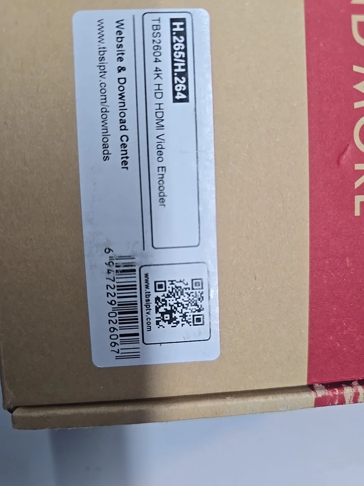 TBS2604V2 4K UHD HD H.265 H.264 HDMI Video Encoder Video Convener. Open Box - Image 3 of 3