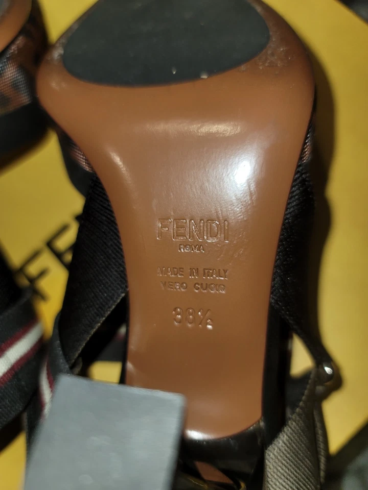 Fendi Colibrì Slingback Heels (EU 38.5) Pointed Toe - Image 3 of 4