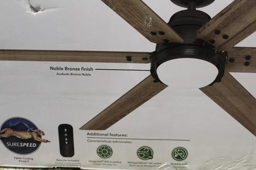 Hunter Fans Gravity 1-Light 60" Ceiling Fan in Noble Bronze - Picture 7 of 7