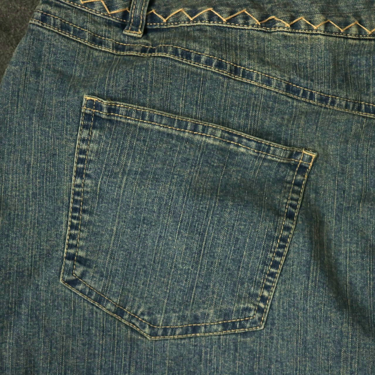 Ruby Rd. Beaded Stretch-Denim Midi Length Straigh… - image 10