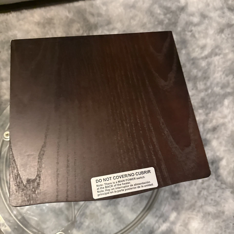 Electric Infrared Quartz Cabinet Heater  1500W Indoor Walnut TESTED WORKS - Image 4 of 4