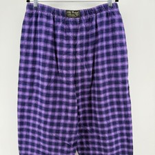 Vermont Flannel Co Purple Plaid Pajama Pants XL Cotton Made in USA Lounge Sleep