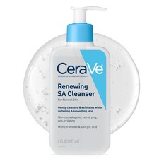 CeraVe Renewing Salicylic Acid Cleanser, Gentle Exfoliating Face Wash, 8oz