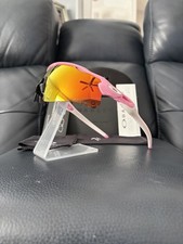 New Oakley Radar EV Path Sunglasses Pink Frame Red Prizm Lenses