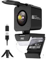 AOC 4K Webcam for PC 4K/60fps Web Camera with Auto Focus Privacy Cover Webcam 4K