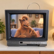 Vintage Sylvania 13" CRT TV Retro Gaming Television RAF146SL Made in Japan