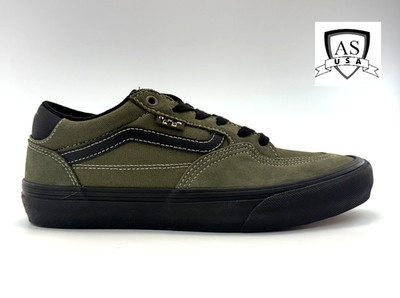 Vans Rowan Pro Men s Skateboarding Shoes Size 8 Olive Black Green Rare