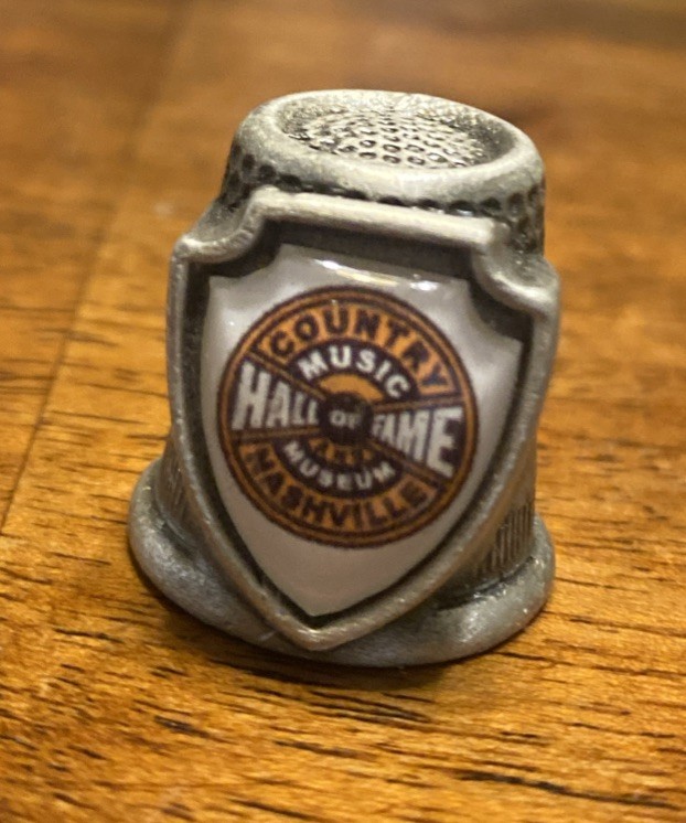 Vintage Country Music Hall Of Fame Nashville Metal Thimble