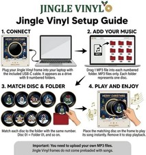 Magnetic Fridge Vinyl Music Box Christmas - Magnetic Fridge Music Player with...