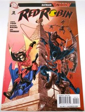RED ROBIN  2 SECOND PRINTING VARIANT DC COMICS  2009 BATMAN TIM DRAKE 2ND