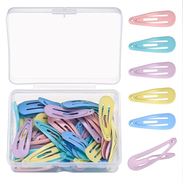 Haarspangen Kinder MäDchen Bunte Haarklammern Baby Damen Haarclips 50 StüCk 3 Cm-image