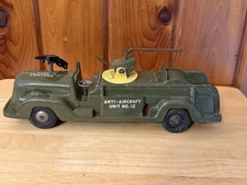 CIVIL DEFENSE ANTI AIRCRAFT TRUCK BY MARX Friction READ