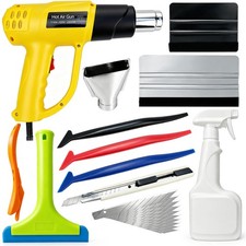 Vehicle Vinyl Wrap Tool Kit Heat Gun Squeegee Knife Window Tint Car Film