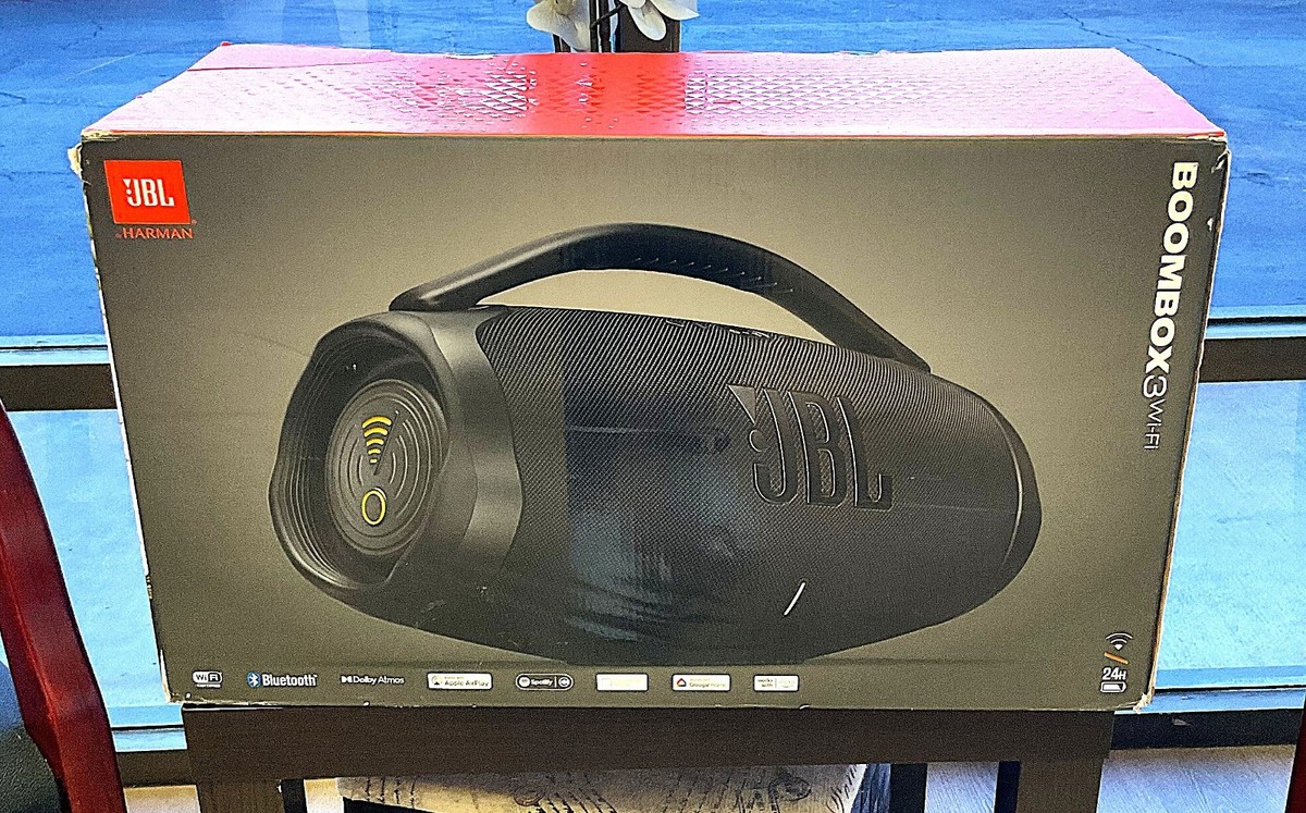 JBL Boombox 3 WiFi Portable Bluetooth Speaker Powerful Sound