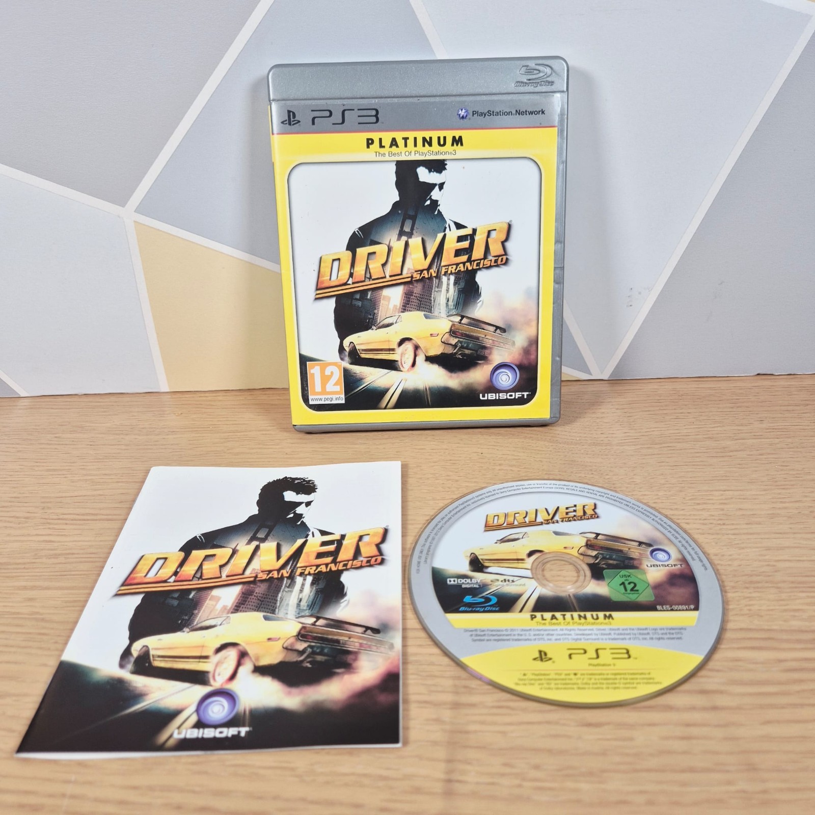 Driver San Francisco Sony PS3 Platinum Edition Racing Action Game with Manual