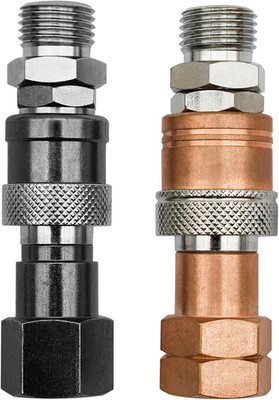 Oxy Acetylene Torch Quick Connects Fittings | Upgraded QDB10 Set with Check Valv