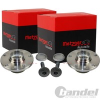 2X Metzger RADLAGER-SATZ Hinten Passend FÜR Audi A3 Q3 TT Seat Alhambra Altea