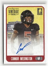 2021 Onyx Vintage #FACW Connor Wedington Blue Signature Autographs ☘️104