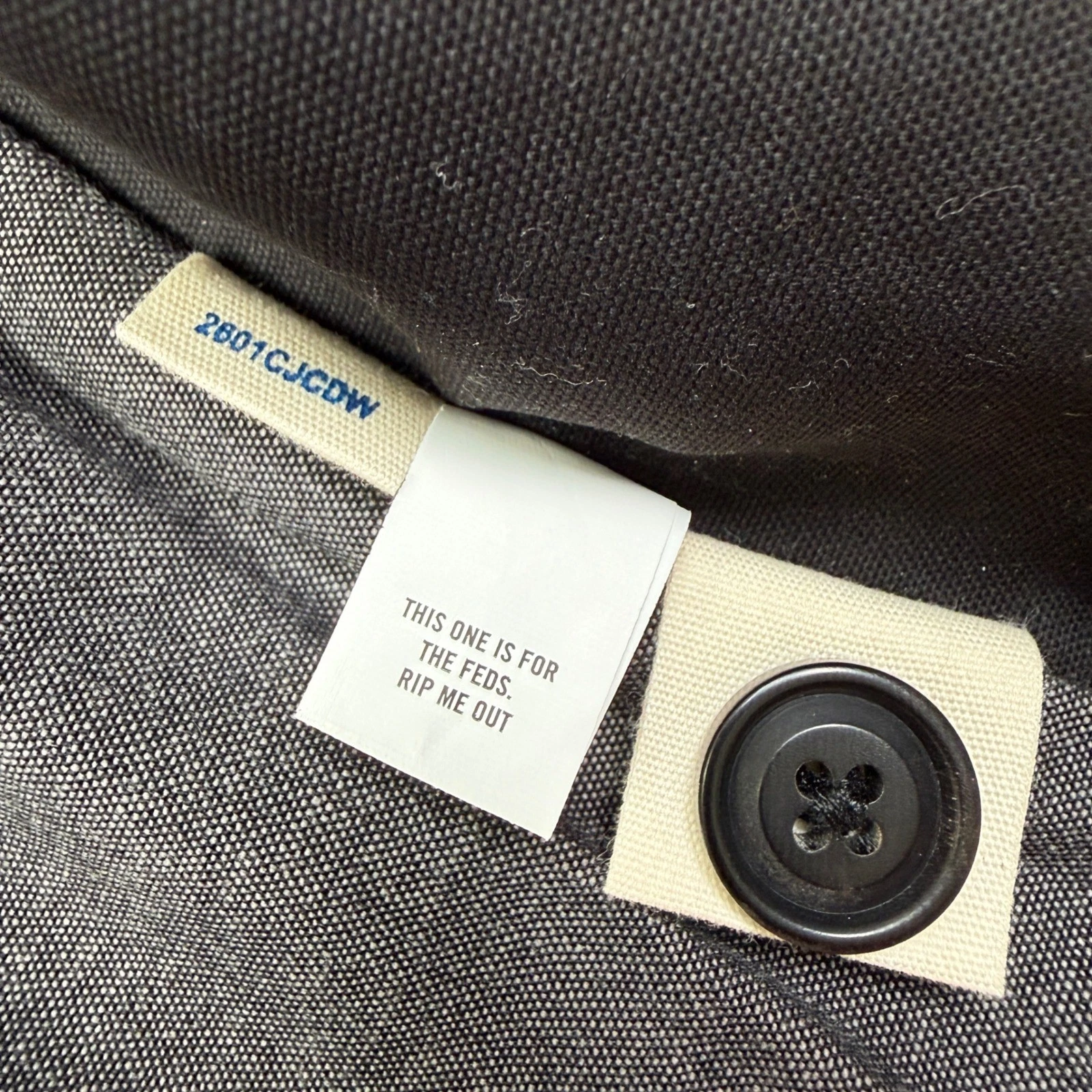 Taylor Stitch Mens 42 LARGE Cinder Jacket Coal Dry Wax Cotton Canvas Utility NWT - product detail image 9