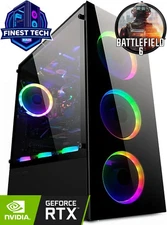 Custom Build ARGB Desktop i7 PC 16GB RAM 4TB SSD RTX 5060 Win11 GAMING READY