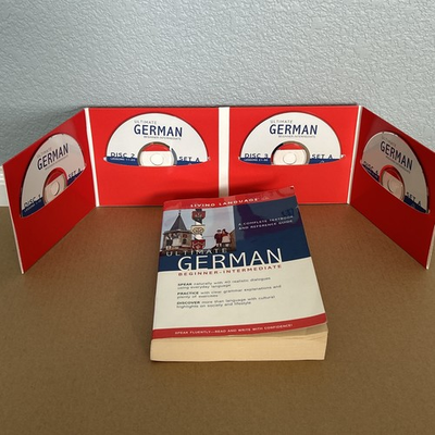#ad Ultimate German Beginner Intermediate Living Language Course Book SET A CD’s $14.95