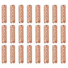 24Pcs 23mm Open Mouth Shoelace Tips Caps, Rose Gold