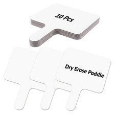 10 Pcs Dry Erase Answer Paddles 10x8 Inch Handheld White Boards Mini Double S...