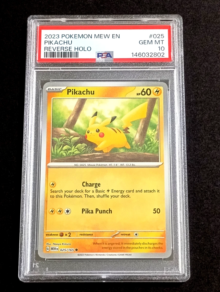 Pikachu Pokémon TCG Grade 10 Common Individual Collectible Card