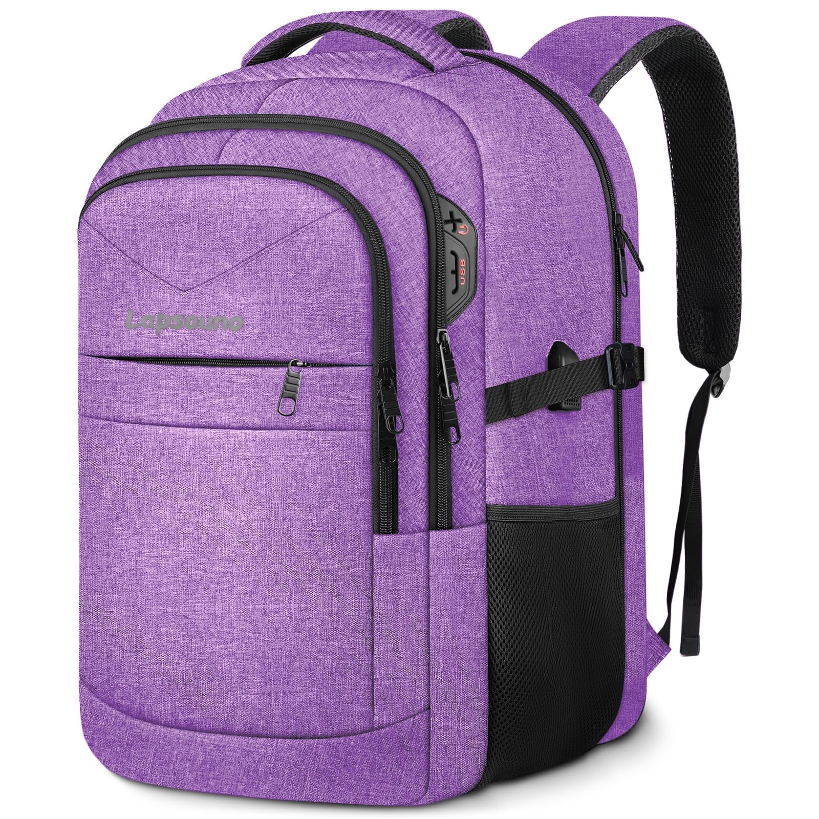 15.6 Inch Travel Laptop Backpack with Multiple Pockets Carry On-image