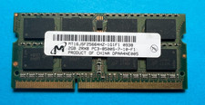 Micron PC3-8500S 2GB SO-DIMM 1066 MHz DDR3 Memory ~ MT8JSF25664HZ-1G1F1
